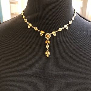 Gorgeous Vintage 3 piece Brass and Rhinestone Set
